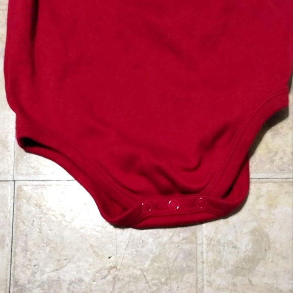 Garanimals Baby Girl Teddy Bear Burgundy Long Sleeve onesie Bodysuit Shirt 18M - Picture 8 of 12